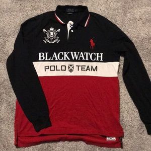 Polo Ralph Lauren Blackwatch long sleeve polo. L
